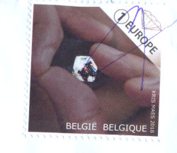 stamp Belgium diamond