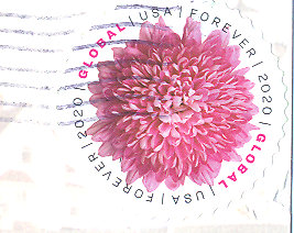 USA stamp with postmark