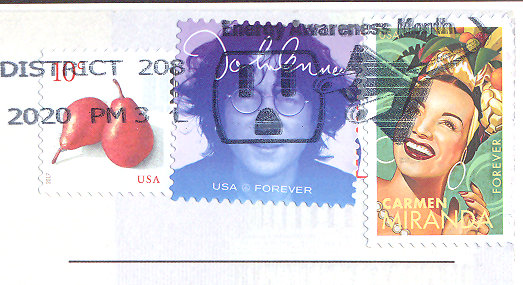 stamps with postmark USA