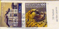 Switzerland stamps with tiger head