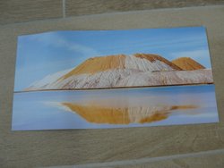 Belarus postcard of a deposit of potassium salt