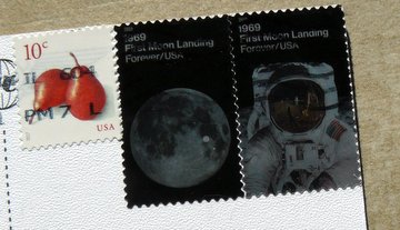 postage stamps first moon landing USA