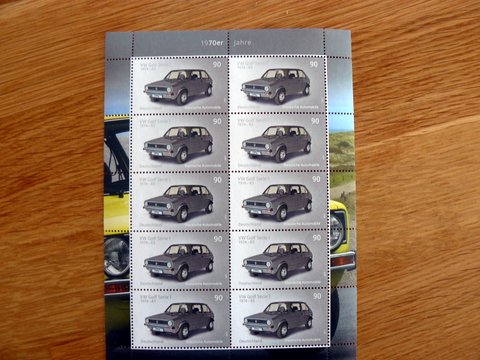 VW Golf I German postage stamp