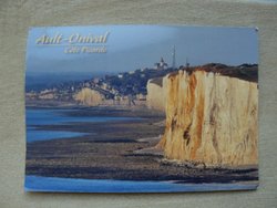 postcard ault-onival cote picarde