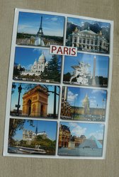 postcard paris france