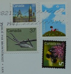 canadian postage stamp postcrossing
