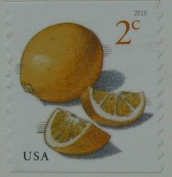lemon postage stamp