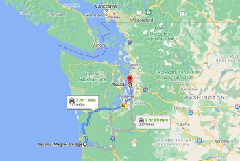 map Astoria-Megler bridge columbia river