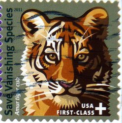 tiger postage stamp charity USA