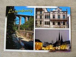 Luxembourg tourist picture postcard