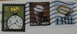 coffee postage stamps USA