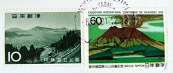 japanese stamps volcano