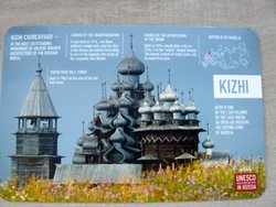 kizhi pogost unesco world heritage postcard