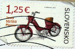 jawa pionyr 50/550 postage stamp slovakia