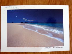 postcard of turks and caicos islands