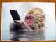 thumbnail image postcard monkey with smartphone
