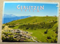 Gerlitzen summit in Austria postcard