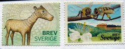 swedish postage stamps with bees