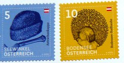 Austrian stamps of headgears