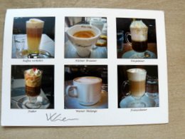 postcard collage of viennese coffee specialties