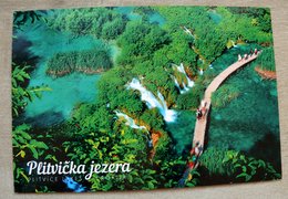 postcard of Plitvice Lakes in Croatia
