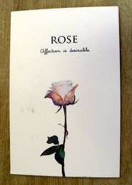 rose postcard