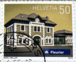 swiss stamp marc weller 2018 fleurier helvetia