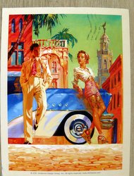 postcard vintage latin style