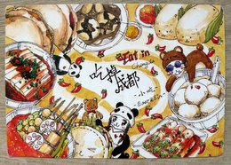 chinese food postcard