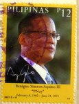 benigno simeon aquino III postage stamp Philippines