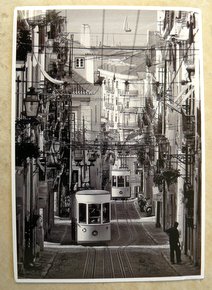 postcard Elevador da Bica Lisboa